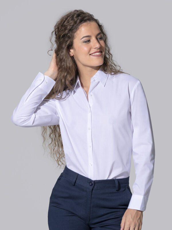 Camicia donna manica lunga POPELINE