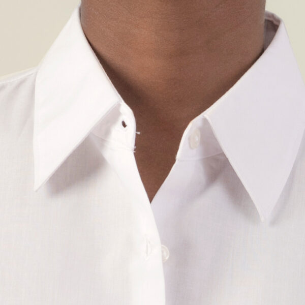 Camicia donna manica corta POPELINE - immagine 3