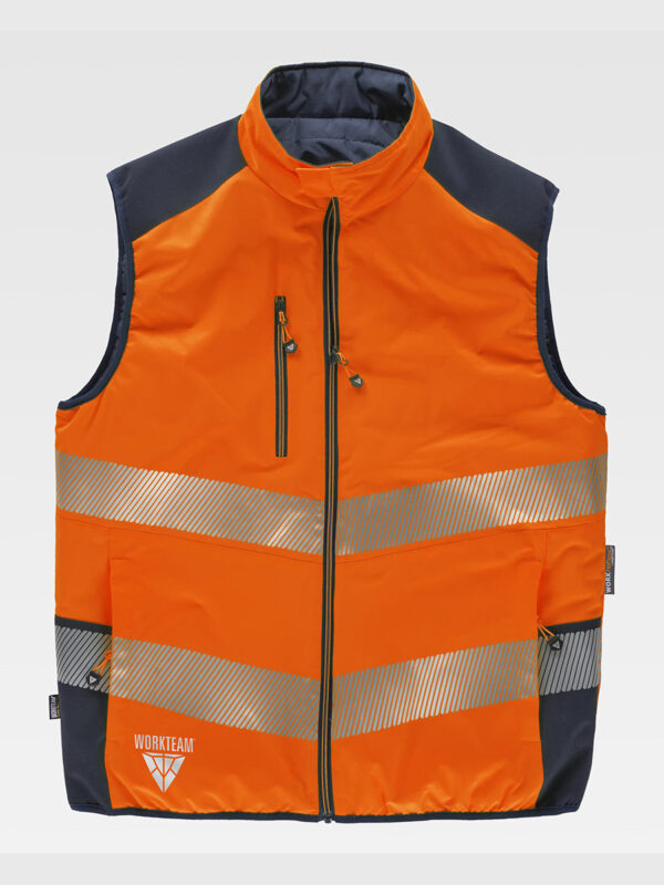 Gilet imbottito reversibile alta visibilita - immagine 3