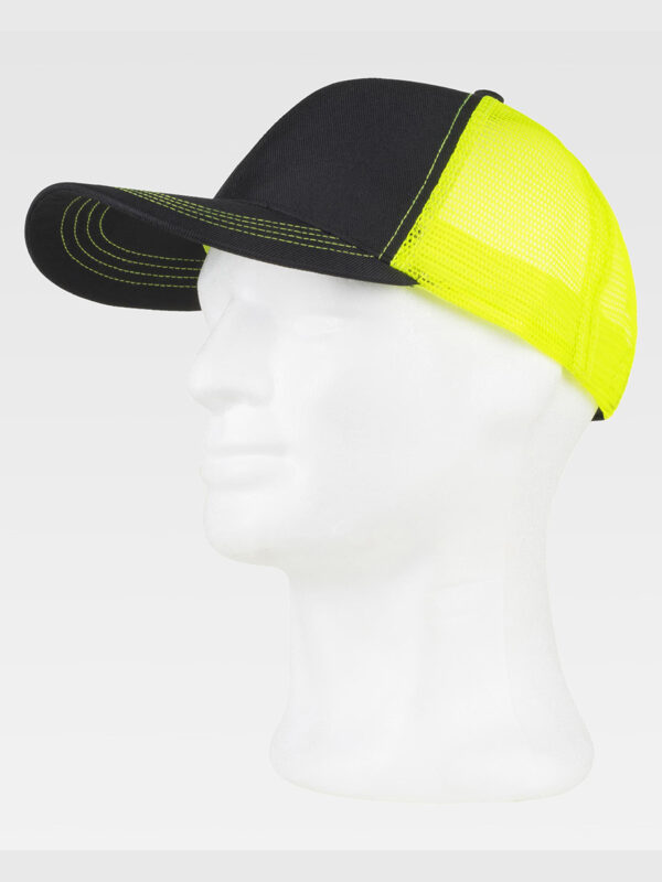 Cappello visiera curva 6 pannelli mesh posteriore